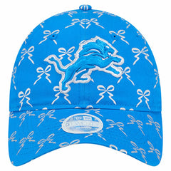 Detroit Lions New Era Women's Ribbon 9TWENTY Adjustable Hat Blue