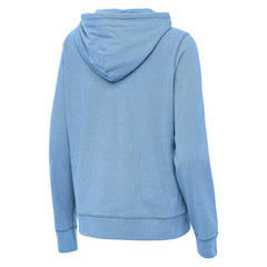 Chicago Cubs Antigua Women's Alternate Logo Justice Pullover Hoodie - Heather Powder Blue - MLB on Sale