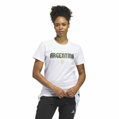 Argentina National Team Women's Jersey Hook T-Shirt White - Adidas cheap