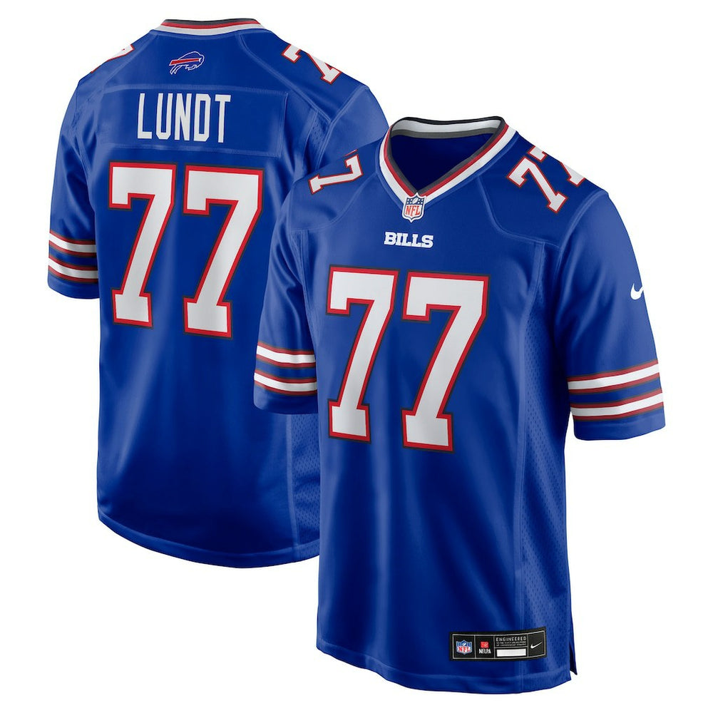 Nike Chase Lundt Buffalo Bills Team Game Jersey Royal