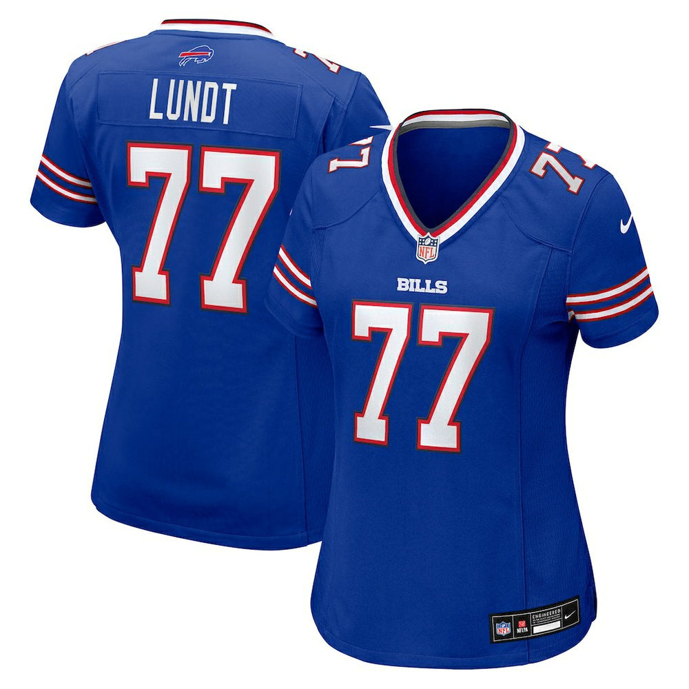 Nike Chase Lundt Buffalo Bills Women's Team Game Jersey Royal