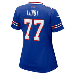 Nike Chase Lundt Buffalo Bills Women's Team Game Jersey Royal