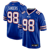 Nike T.J. Sanders Buffalo Bills Team Game Jersey Royal