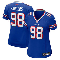 Nike T.J. Sanders Buffalo Bills Women's Team Game Jersey Royal