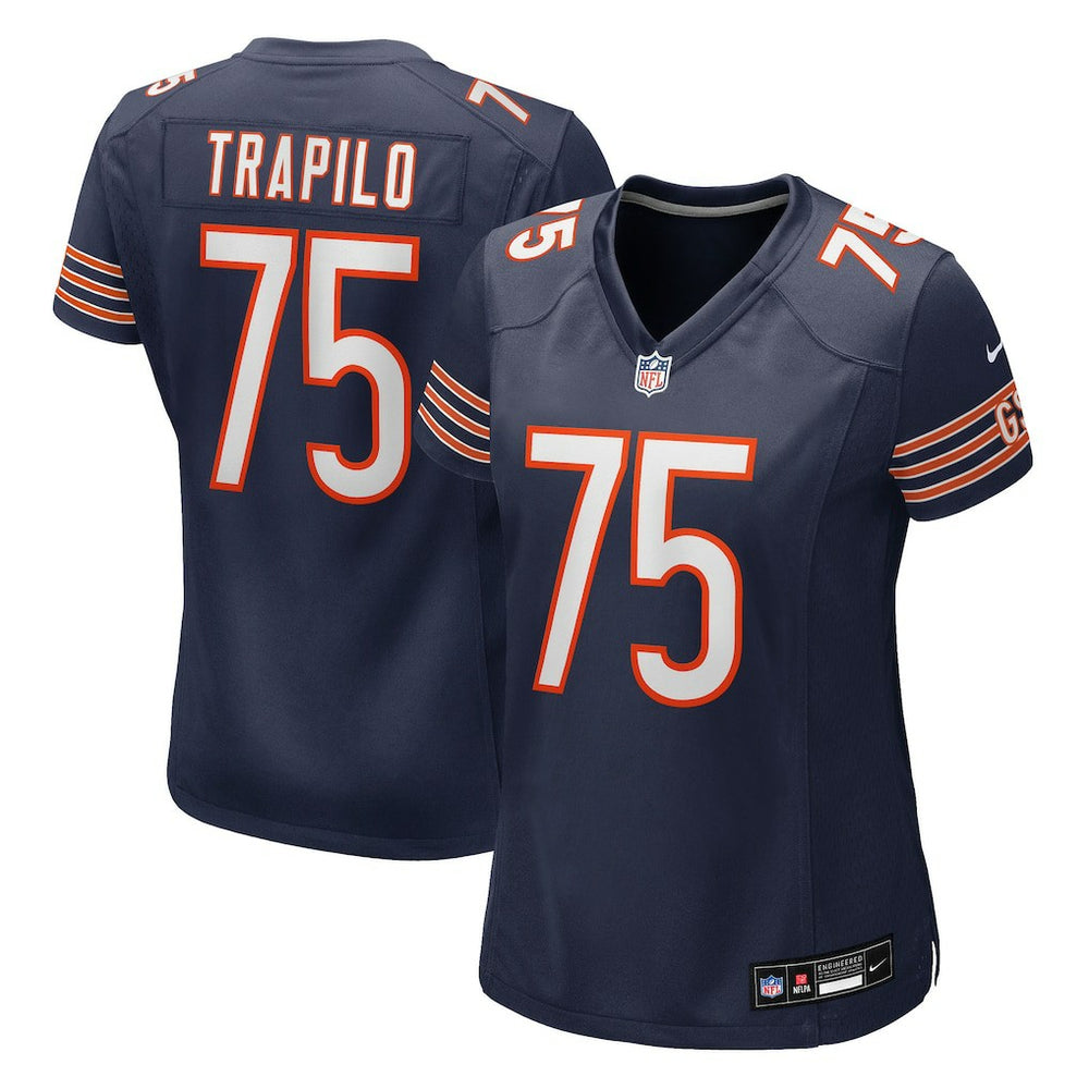 Nike Ozzy Trapilo Chicago Bears Women's Team Game Jersey Navy