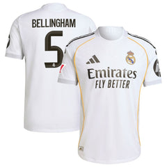 Jude Bellingham Real Madrid 2025/26 Home Jersey White - Adidas for sale