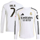 Vini Jr. Real Madrid 2025/26 Home Long Sleeve Jersey White - Adidas sale