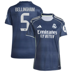 Jude Bellingham Real Madrid Women's 2025/26 Away Replica Player Jersey Blue - Adidas sale