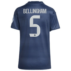 Jude Bellingham Real Madrid Women's 2025/26 Away Replica Player Jersey Blue - Adidas sale