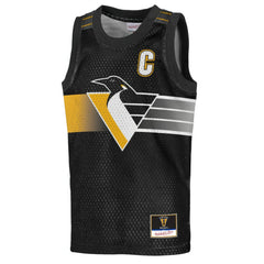 Mario Lemieux Pittsburgh Penguins Mitchell & Ness Youth Maxxed Out Fashion Basketball Jersey - Black - NHL 203133396