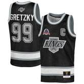 Wayne Gretzky Los Angeles Kings Mitchell & Ness Youth Maxxed Out Fashion Basketball Jersey - Black - NHL 203133397