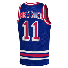 Mark Messier New York Rangers Mitchell & Ness Youth Maxxed Out Fashion Basketball Jersey - Blue - NHL 203133398