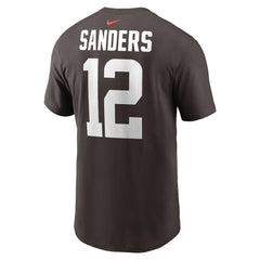Nike Shedeur Sanders Cleveland Browns 2025 NFL Draft Name & Number T-Shirt Brown