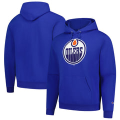 Edmonton Oilers Champion Primary Logo 1-Hit Pullover Hoodie - Royal - NHL 203133714