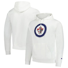Winnipeg Jets Champion Primary Logo 1-Hit Pullover Hoodie - White - NHL 203133716