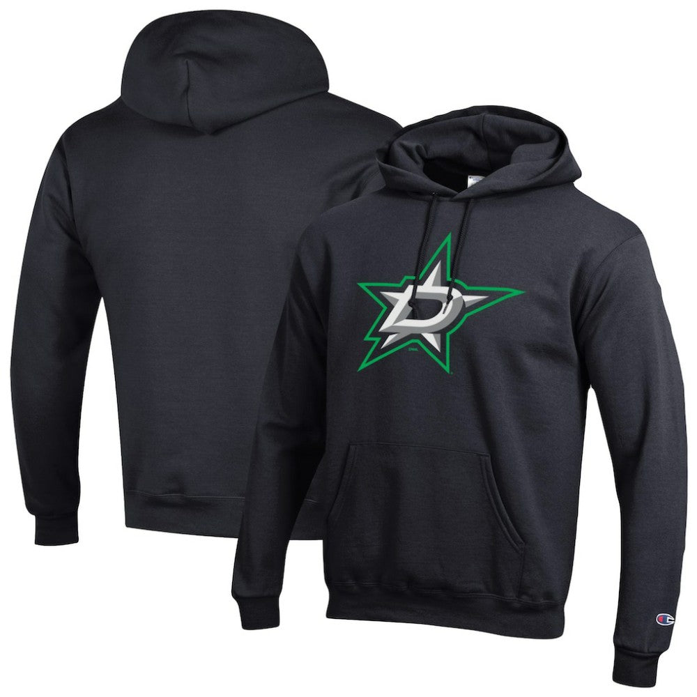 Dallas Stars Champion Primary Logo 1-Hit Pullover Hoodie - Black - NHL 203133735