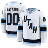 Utah Mammoth Fanatics Away Premium Custom Jersey - White - NHL 203133892