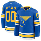 St. Louis Blues Fanatics Home Premium Custom Jersey - Blue - NHL 203133900