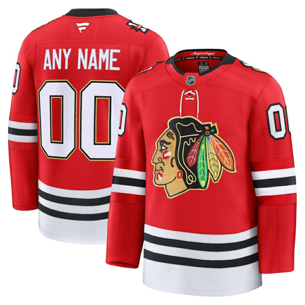 Chicago Blackhawks Fanatics Centennial Premium Custom Jersey - Red - NHL 203133903