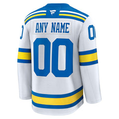 St. Louis Blues Fanatics Away Premium Custom Jersey - White - NHL 203133906