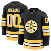 Boston Bruins Fanatics Home Premium Custom Jersey - Black - NHL 203133907