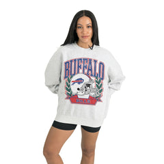 Buffalo Bills Gameday Couture Women's Heritage Premium Fleece Pullover Sweatshirt Gray