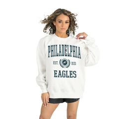 Philadelphia Eagles Gameday Couture Women's Timeless Triumph Premium Fleece Pullover Sweatshirt White