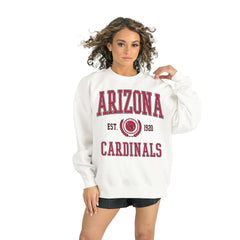 Arizona Cardinals Gameday Couture Women's Timeless Triumph Premium Fleece Pullover Sweatshirt White