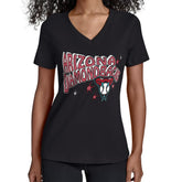 Arizona Diamondbacks Starter Women's Fireworks V-Neck T-Shirt - Black - MLB Lifestyle