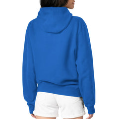 Chicago Cubs Starter Women's Fireworks Fleece Tri-Blend Pullover Hoodie - Royal - MLB Lifestyle