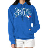 Toronto Blue Jays Starter Women's Fireworks Fleece Tri-Blend Pullover Hoodie - Royal - MLB on Sale