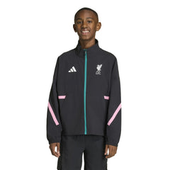 Liverpool Youth 2025/26 Club Anthem Full-Zip Jacket Black - Adidas