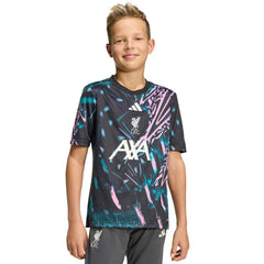 Liverpool Youth 2025/26 Pre-Match Training Jersey Black - Adidas