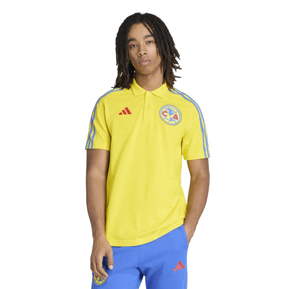 Club America 2025/26 DNA Alphaskin Polo Yellow - Adidas