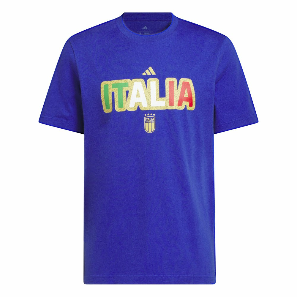 Italy National Team Jersey Hook T-Shirt Blue - Adidas outlet