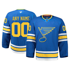 St. Louis Blues Fanatics Home Authentic Pro Custom Jersey - Blue - NHL 203134967