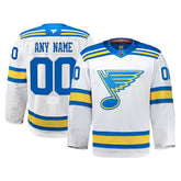 St. Louis Blues Fanatics Away Authentic Pro Custom Jersey - White - NHL 203134968