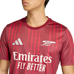 Arsenal 2025/26 Pre-Match Training Jersey Red - Adidas for sale