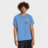 San Diego Padres Nike Record Shattered T-Shirt - Light Blue - Nike Sale