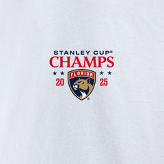 Florida Panthers Fanatics 2025 Stanley Cup Champions Jersey Roster T-Shirt - White - NHL 203140023