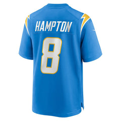 Nike Omarion Hampton Los Angeles Chargers Team Game Jersey Powder Blue