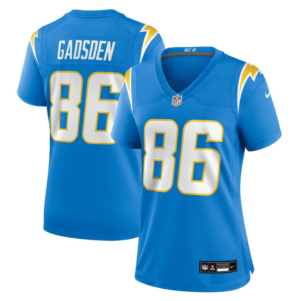 Nike Oronde Gadsden Los Angeles Chargers Women's Team Game Jersey Powder Blue