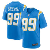 Nike Jamaree Caldwell Los Angeles Chargers Team Game Jersey Powder Blue