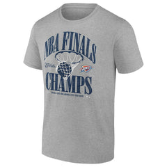 Oklahoma City Thunder 2025 NBA Finals Champions Fade Away Retro T-Shirt Steel | Fanatics discount