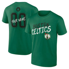 Boston Celtics Hustle Custom T-Shirt Kelly Green