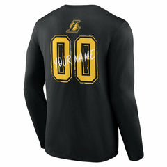 Los Angeles Lakers Hustle Custom Long Sleeve T-Shirt Black
