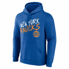 New York Knicks Hustle Custom Pullover Hoodie Blue