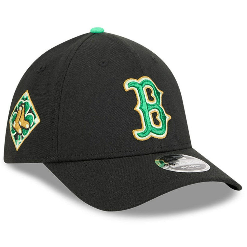 Boston Red Sox New Era 2026 St. Patrick's Day 39THIRTY Flex Hat - Black - New Era Discount