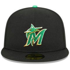 Miami Marlins New Era 2026 St. Patrick's Day 59FIFTY Fitted Hat - Black - New Era Sale