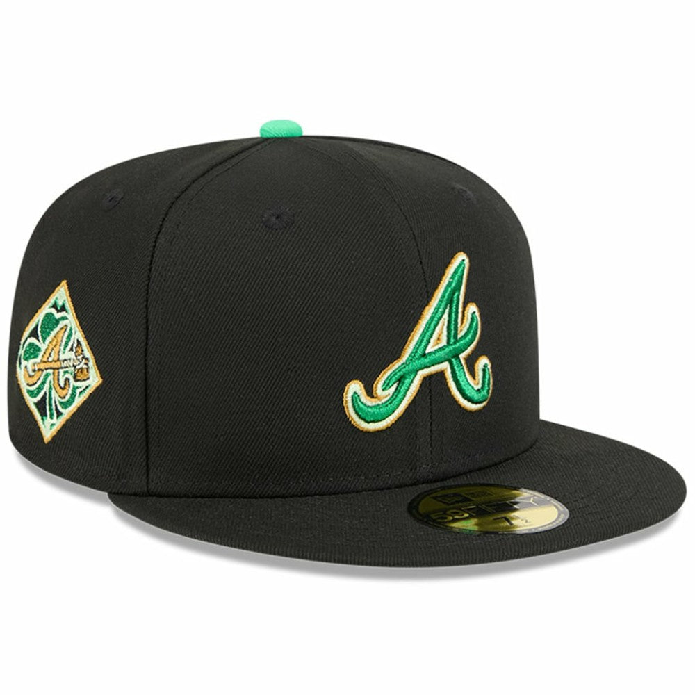 Atlanta Braves New Era 2026 St. Patrick's Day 59FIFTY Fitted Hat - Black - New Era on Sale